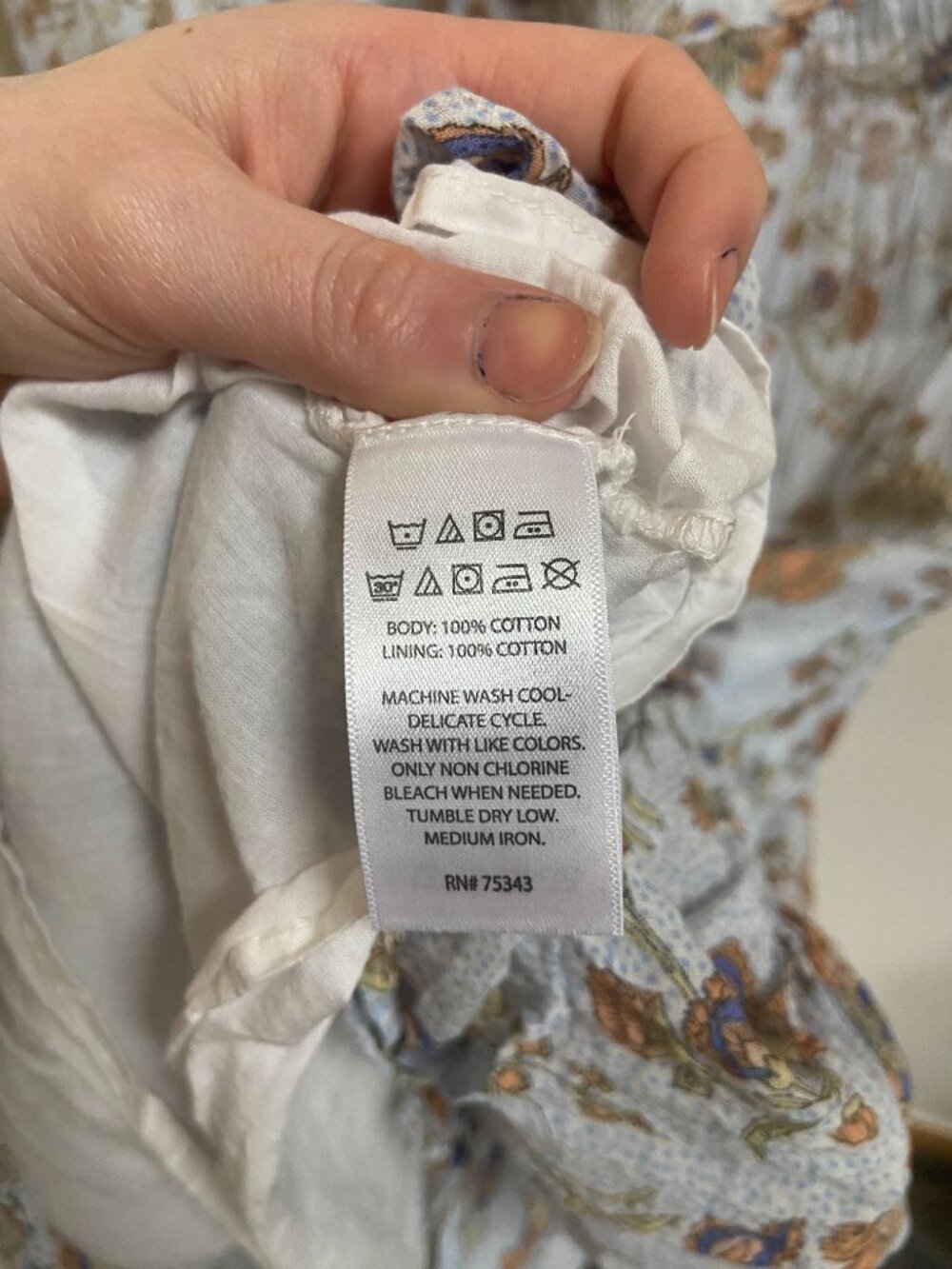 Rachel Zoe blue maxi peasant dress cottagecore blue sz S - Picture 9 of 9